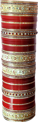 26% OFF on J.D.H Bridal Acrylic Enamel Plated Chudas Pack of 78