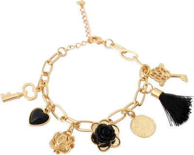 46% OFF on Super Drool Key with Black Rose and Heart Alloy Charm Bracelet 46% OFF on Super Drool Key with Black Rose and Heart Alloy Charm Bracelet
