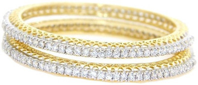 82% OFF on Vastradi American Diamond Alloy Bangle Set Pack of 2