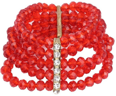 30% OFF on KhoobSurati American Diamond Cuts With Gem Studded Slab Glass Bracelet