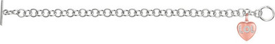 51% OFF on Love Bright Jewelry Sweet Heart Lol Sterling Silver Rose Gold Plated Bracelet