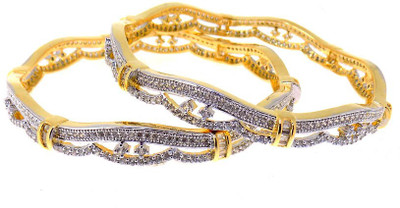 40% OFF on Aabhushan Jewels Fashion Alloy Cubic Zirconia Bangle Set Pack of 2 40% OFF on Aabhushan Jewels Fashion Alloy Cubic Zirconia Bangle Set Pack of 2