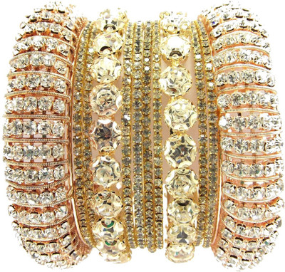 50% OFF on Aria l16 Alloy Enamel Plated Bangle Set Pack of 12