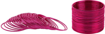 22% OFF on Aadhya Joyful Metal Pink Alloy, Metal Bangle Set Pack of 48 22% OFF on Aadhya Joyful Metal Pink Alloy, Metal Bangle Set Pack of 48