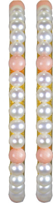 38% OFF on Pearl Paradise Fancy Look 1 Pair Alloy Pearl Yellow Gold Plated Bangle Set Pack of 2