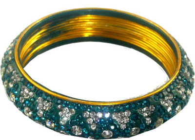 56% OFF on Abqa Hydrabadi Bangle Womens Delight Lac Zircon Bangle Set