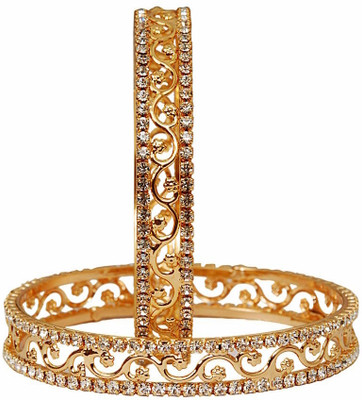 55% OFF on Jewbang Traditional Style Alloy Brass Plated Bangle Set Pack of 2 55% OFF on Jewbang Traditional Style Alloy Brass Plated Bangle Set Pack of 2