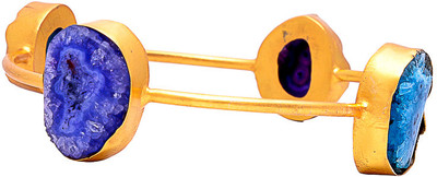 60% OFF on Sagun Brass Agate Rhodium Plated Bangle