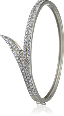 55% OFF on Eclat Brass Rhodium Plated Bracelet