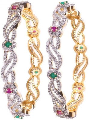 50% OFF on Lazreena Brass 22K Yellow Gold Plated Bangle Set Pack of 2 50% OFF on Lazreena Brass 22K Yellow Gold Plated Bangle Set Pack of 2