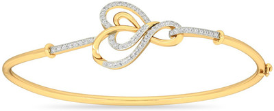 WearYourShine by PCJ The Brissa Heart Gold Diamond 18 Bracelet
