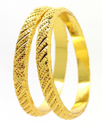 Be You Metal Rhodium Plated Bangle Set Pack of 2 Be You Metal Rhodium Plated Bangle Set Pack of 2