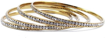 50% OFF on Aria Alloy Enamel Plated 18 Bangle Set Pack of 4
