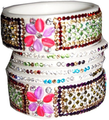77% OFF on TheWeavers Fashionable Plastic Bangle Set Pack of 6