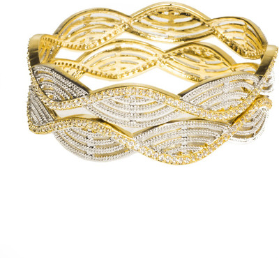 33% OFF on Joyas Traditional Brass Bangle Set Pack of 2 33% OFF on Joyas Traditional Brass Bangle Set Pack of 2