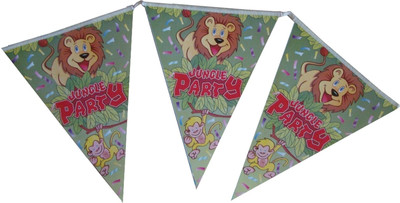 Shop A Party Jungle Party Pennant Banner Shop A Party Jungle Party Pennant Banner