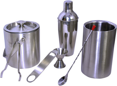 49% OFF on Dynamic Store (Large) - Cocktail shaker, Ice bucket, Peg Measure, Ice Tong, Wine cooler, bar spoon, Bottle Opener 7 - Piece Bar Set 49% OFF on Dynamic Store (Large) - Cocktail shaker, Ice bucket, Peg Measure, Ice Tong, Wine cooler, bar spoon, Bottle Opener 7 - Piece Bar Set