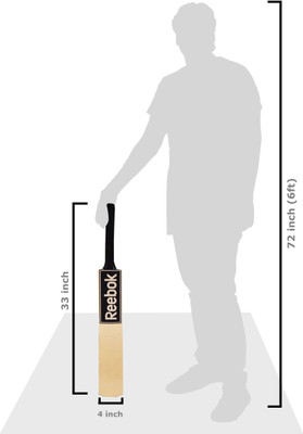 Reebok Tennis Ball Poplar Willow Cricket  Bat (Harrow, 1100-1300 g) 