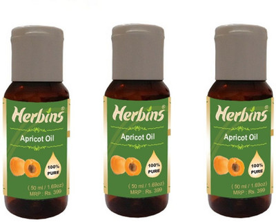 53% OFF on Herbins Apricot Oil Combo-3 150 ml