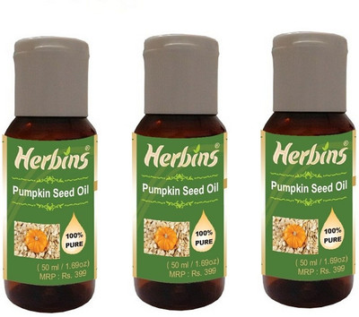 39% OFF on Herbins Pumpkin Seed Oil Combo-3 150 ml 39% OFF on Herbins Pumpkin Seed Oil Combo-3 150 ml