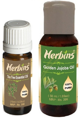 31% OFF on Herbins Essential Oil Tea Tree & Jojoba 60 ml 31% OFF on Herbins Essential Oil Tea Tree & Jojoba 60 ml