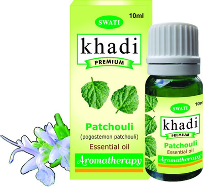 Khadi Premimum Essential Oil Patchouli Pogostemon Patchouli 10 ml Khadi Premimum Essential Oil Patchouli Pogostemon Patchouli 10 ml