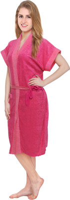 49% OFF on Superior Pink Free Size Bath Robe 49% OFF on Superior Pink Free Size Bath Robe