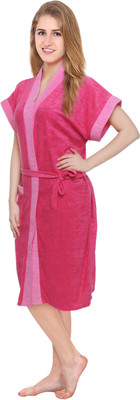 25% OFF on Superior Pink Free Size Bath Robe 25% OFF on Superior Pink Free Size Bath Robe