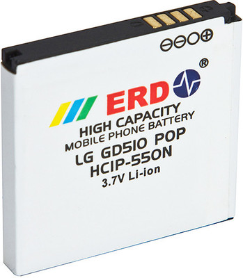 6% OFF on ERD battery BT-117 Compatible Mobile Battery for LG GD 510 Pop White 6% OFF on ERD battery BT-117 Compatible Mobile Battery for LG GD 510 Pop White