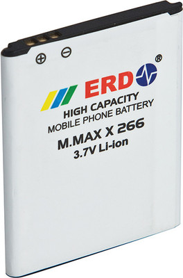 6% OFF on ERD battery BT-163 Compatible Mobile Battery for Micromax X266 White 6% OFF on ERD battery BT-163 Compatible Mobile Battery for Micromax X266 White