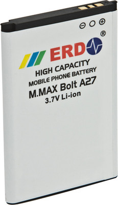 9% OFF on ERD battery Battery for M.MAX Bolt A27 BT-143 White 9% OFF on ERD battery Battery for M.MAX Bolt A27 BT-143 White
