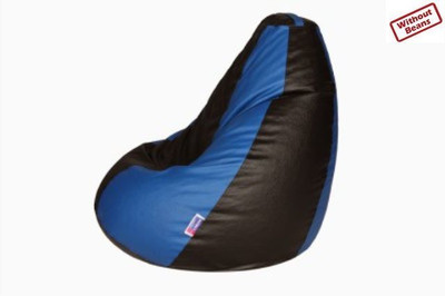64% OFF on Desire XXXL Teardrop Bean Bag Cover - Without Beans Blue, Black