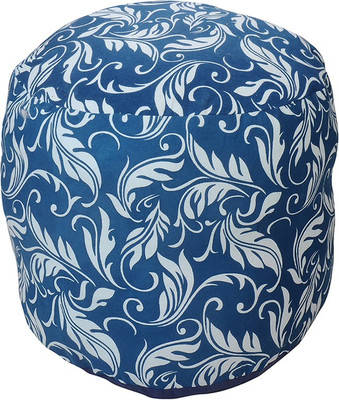 62% OFF on Rajrang Medium Bean Bag Footstool - Without Beans Blue, White