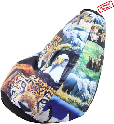 55% OFF on OHS XL Teardrop Bean Bag Cover - Without Beans Multicolor 55% OFF on OHS XL Teardrop Bean Bag Cover - Without Beans Multicolor