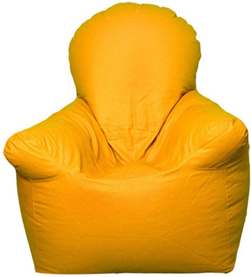 63% OFF on Star XXL Bean Bag Chair Cover - Without Beans Yellow