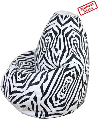 50% OFF on OHS XXL Teardrop Bean Bag Cover - Without Beans White, Black 50% OFF on OHS XXL Teardrop Bean Bag Cover - Without Beans White, Black