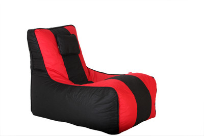 84% OFF on The Bean House XL Lounger Bean Bag Cover - Without Beans Black, Red 84% OFF on The Bean House XL Lounger Bean Bag Cover - Without Beans Black, Red