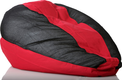 77% OFF on The Bean House XL Bean Bag Cover - Without Beans Black, Red