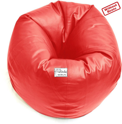 78% OFF on Raveda Large Teardrop Bean Bag Cover - Without Beans Red
