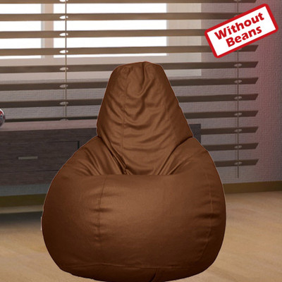 69% OFF on Comf On XXL Teardrop Bean Bag Cover - Without Beans Brown