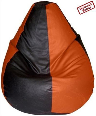 62% OFF on Invogue XL Teardrop Bean Bag - Without Beans Black, Orange 62% OFF on Invogue XL Teardrop Bean Bag - Without Beans Black, Orange