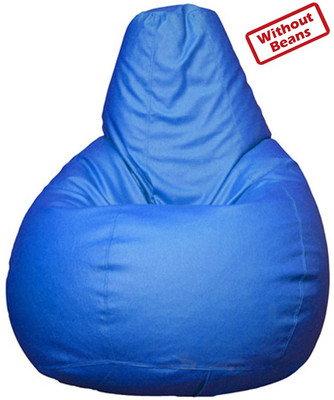53% OFF on Anand Decor XL Teardrop Bean Bag Cover - Without Beans Blue