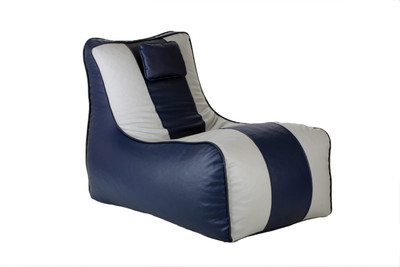 82% OFF on The Bean House XL Lounger Bean Bag Cover - Without Beans Blue, Grey