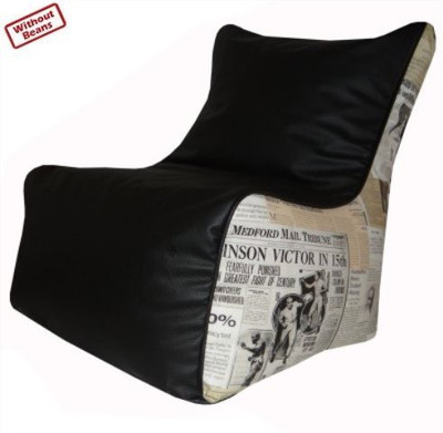 55% OFF on Fun ON XXXL Bean Bag Chair Cover - Without Beans Black, White 55% OFF on Fun ON XXXL Bean Bag Chair Cover - Without Beans Black, White