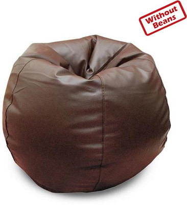 54% OFF on Anand Decor Medium Teardrop Bean Bag Cover - Without Beans Brown