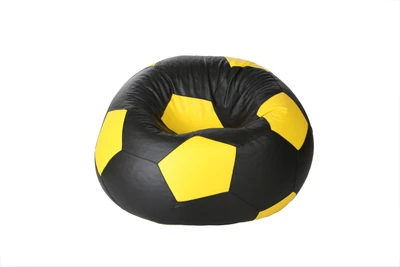 66% OFF on The Bean House XXL Bean Bag Cover - Without Beans Black, Yellow