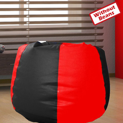 64% OFF on Comf On XXXL Teardrop Bean Bag Cover - Without Beans Black, Red