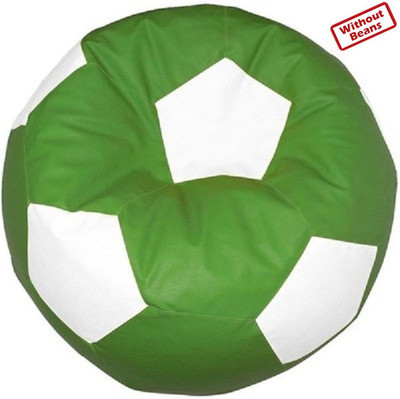 71% OFF on Comf On XXL Teardrop Bean Bag Cover - Without Beans White, Green