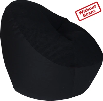 17% OFF on Vhome Large Teardrop Bean Bag Cover - Without Beans Black