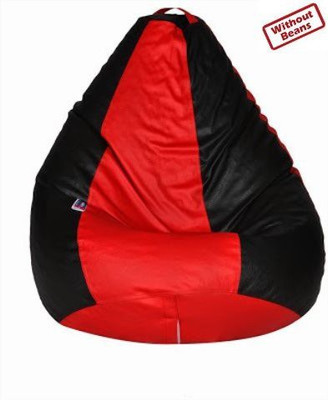 78% OFF on Desire XL Teardrop Bean Bag Cover - Without Beans Red, Black